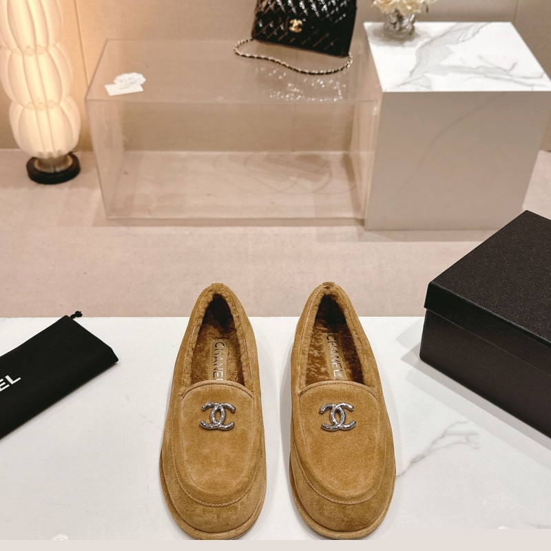 Ch*el leather shoes